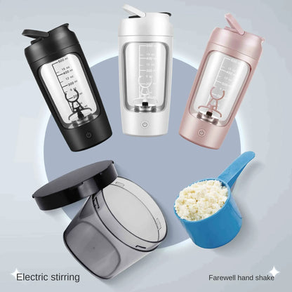 USB Electric Protein Shaker Bottle Portable 1200Mah Rechargeable Blender Cup Multipurpose 650Ml Mixing Cups for Fitness Workout