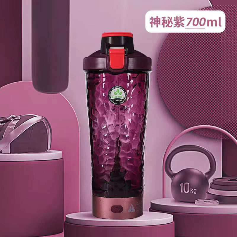 USB Electric Protein Shaker Bottle Portable 1200Mah Rechargeable Blender Cup Multipurpose 650Ml Mixing Cups for Fitness Workout